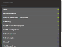 Tablet Screenshot of anwen.com